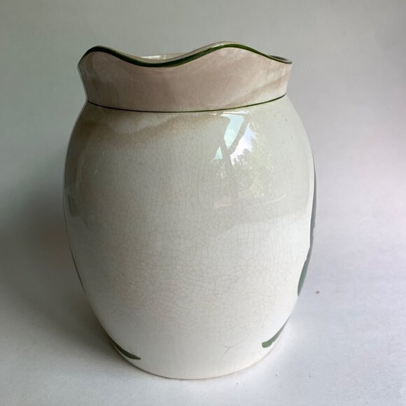 Vintage Steubenville Hand Painted Blue Tulip Pitcher - Picture 4 of 6